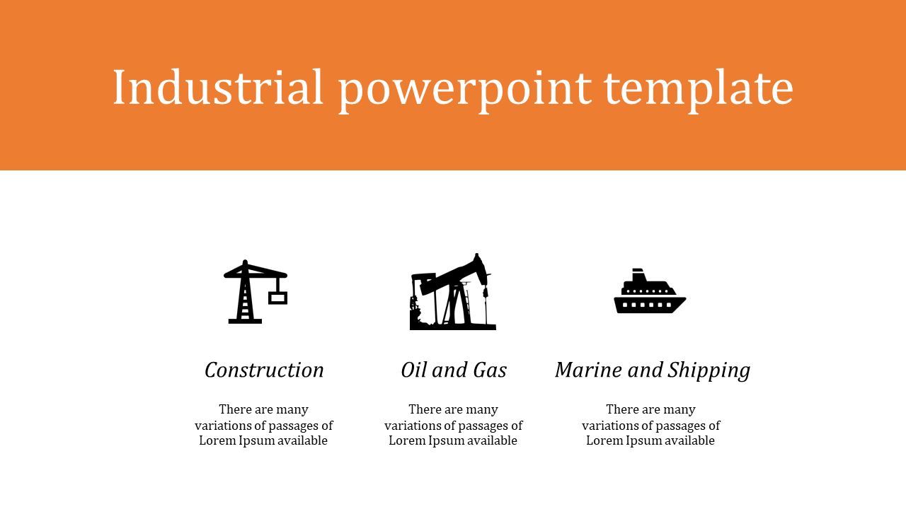 Free - A Three Noded Industrial PowerPoint Templates Presentation